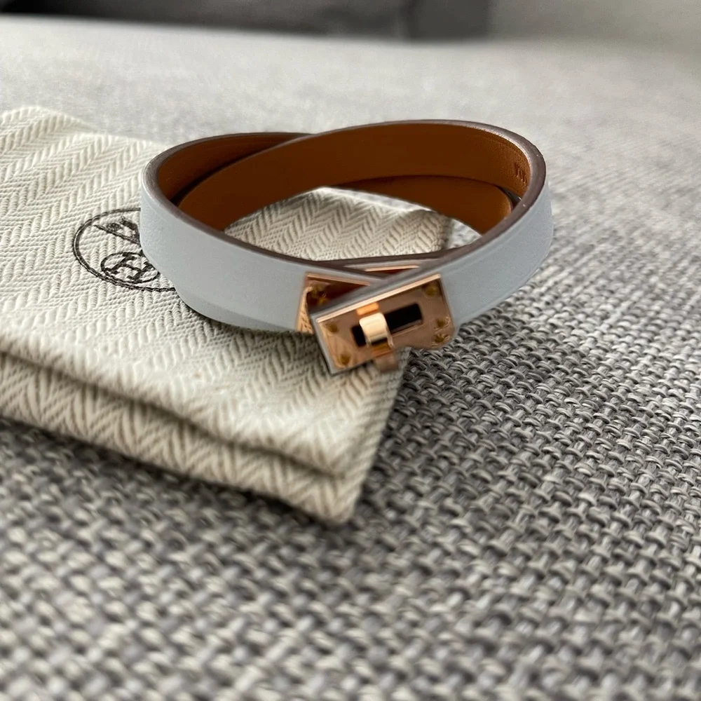 BNIB Hermes Mini Kelly Double Tour Bracelet - Picture 2 of 5